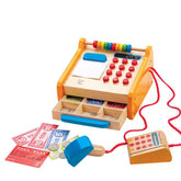 Hape Wooden Checkout Cashier Register Kitchen Playset - Colorland Toys